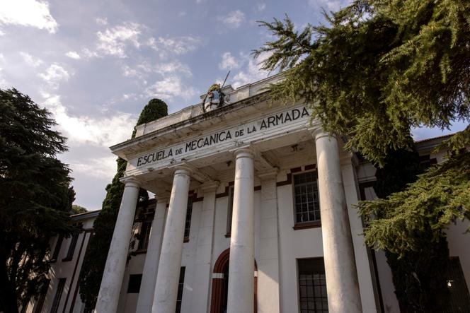 La Escuela de Mecánica Marina, ex centro de torturas de la ESMA, en Buenos Aires el 26 de abril de 2022.