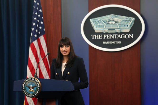 Sabrina Singh, l’une des porte-parole du Pentagone, à Arlington (Virginie), le 26 janvier 2023.