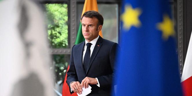 Emmanuel Macron en Bruselas, 18 de julio de 2023.