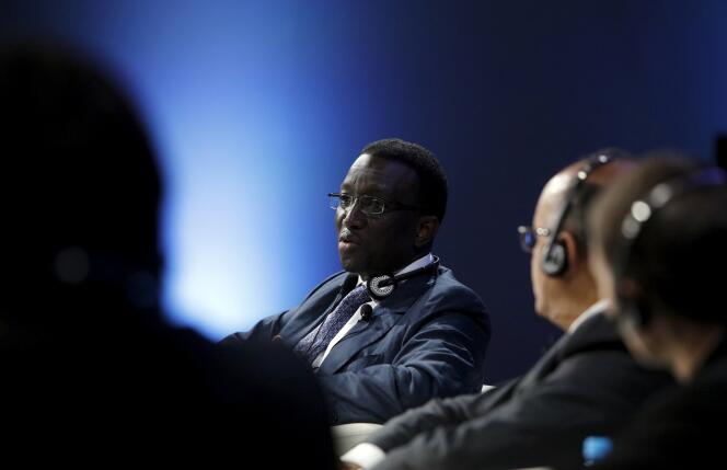 L’ancien ministre sénégalais de l’économie et des finances Amadou Ba, entre-temps devenu premier ministre, lors d’une réunion du FMI et de la Banque mondiale à Lima, au Pérou, en octobre 2015.
