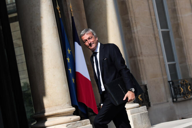 Le ministre des outre-mer, Philippe Vigier, à l’Elysée, à Paris, le 21 juillet 2023.