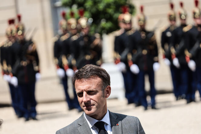 Emmanuel Macron, à Paris, le 21 juillet 2023.