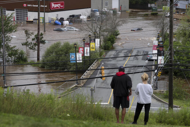 Überschwemmung in Halifax, Nova Scotia, Kanada am 22. Juli 2023. 