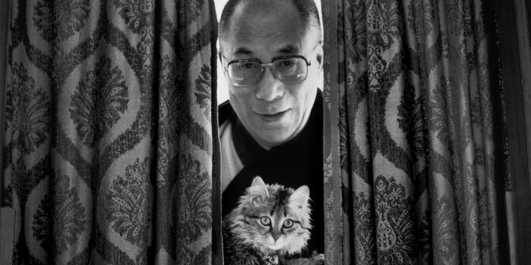 Raghu Rai/MAGNUM PHOTOS INDIA. The Dalai Lama at home in Dharamsala. Circa 1979.