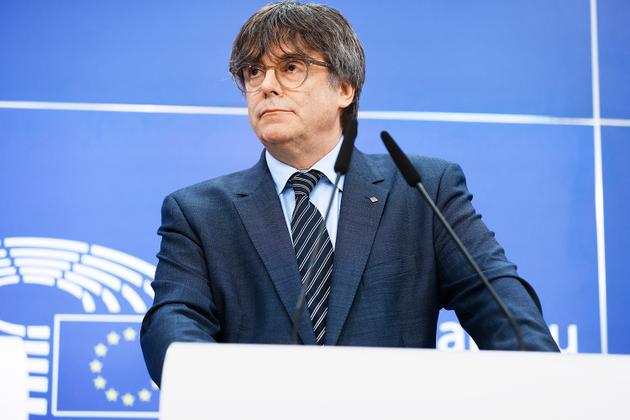MEP Carles Puigdemont in Brussels on July 5, following confirmation of his loss of parliamentary immunity, a decision he intends to appeal.