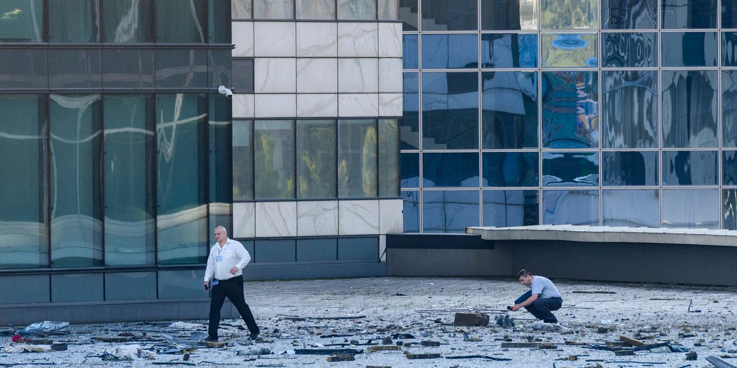 un drone s’écrase sur un immeuble d’affaires dans le centre de Moscou