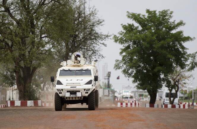 Samochód Minusma w Mali, Bamako, 23 czerwca 2018 r.