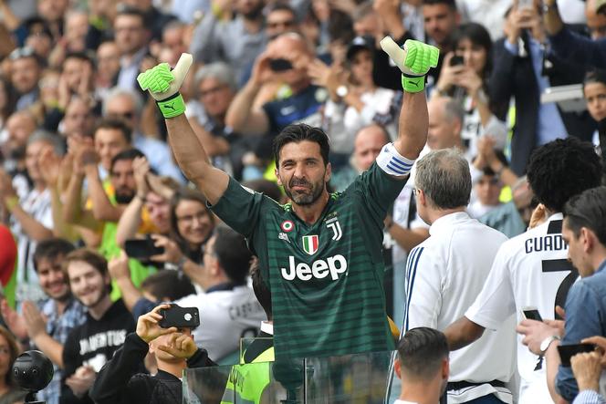 Le gardien Gianluigi Buffon lors du match de Serie A Juventus-Verone, le 19 mai 2018.