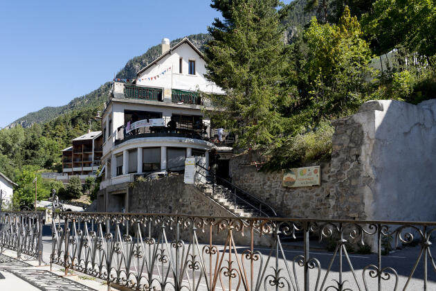 Les Terrasses solidaires, a former sanatorium, bought in 2021 by foundations and associations, welcomes migrants who have crossed the Alps, in Briançon (Hautes-Alpes), on July 27, 2023.