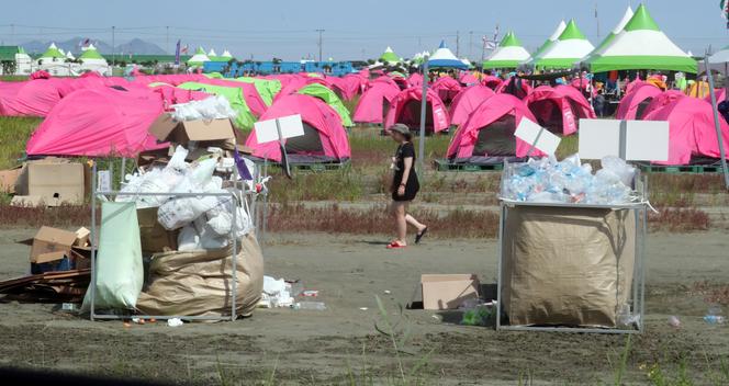 World Scout Gathering in Buan, South Korea, on August 4, 2023.
