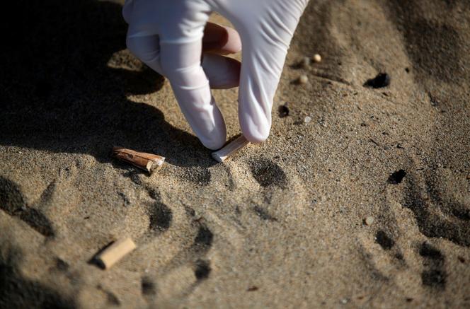 During World Cleanup Day, on a beach in Marseille, France, on September 15, 2018.