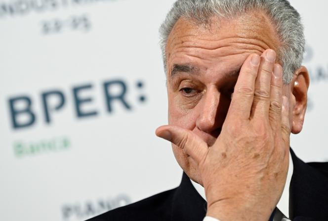 BPER Banca's Italian CEO, Piero Montani, in Milan, June 10, 2022.