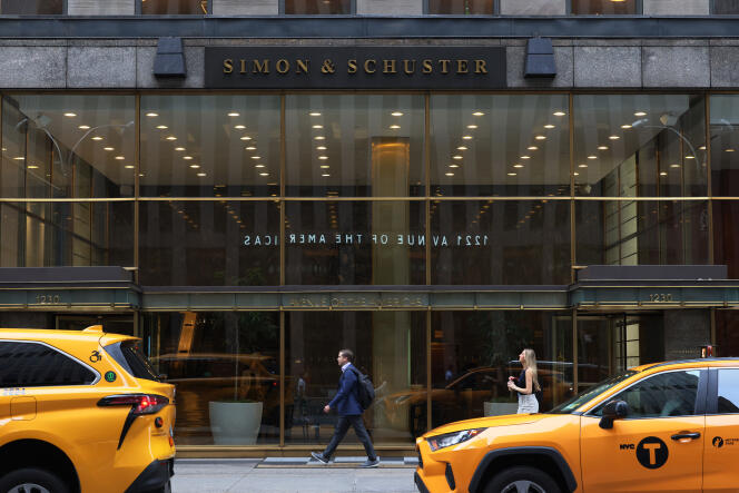La sede de la editorial estadounidense Simon & Schuster en Nueva York, 8 de agosto de 2023.