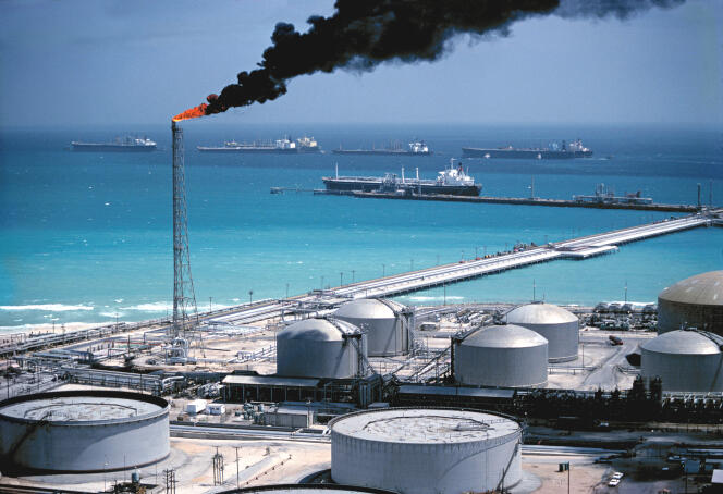 La terminal petrolera operada por Saudi Aramco, en Ras Tanura (Arabia Saudí), en marzo de 2018. 