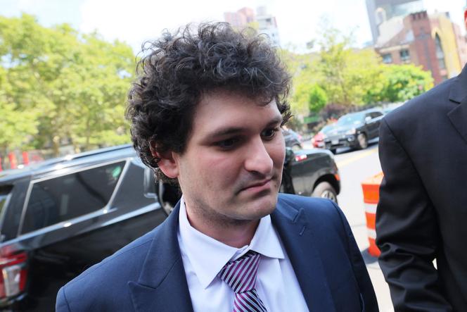 Former FTX CEO Sam Bankman-Fried arrives for a bail hearing at Manhattan Federal Court on August 11, 2023, in New York City.