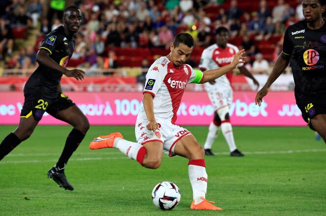 Wissam Ben Yedder contra Toulouse FC, en Mónaco, 3 de junio de 2023.