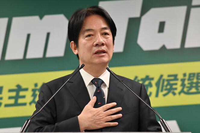 El vicepresidente de Taiwán, William Lai, en Taipei el 12 de abril de 2023.