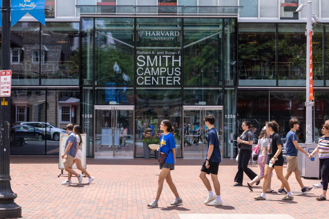 Le Smith Campus Center de l’université Harvard, à Cambridge (Etats-Unis), le 29 juin 2023.