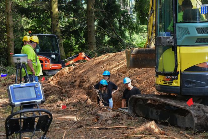 At the excavation site near Meymac, August 16, 2023. 