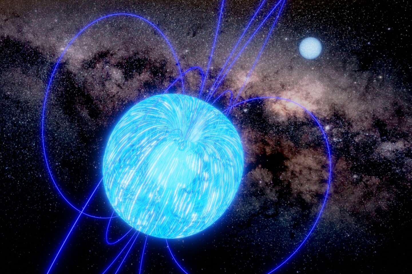 De mysterieuze ster die verandert in een gigantische magneet