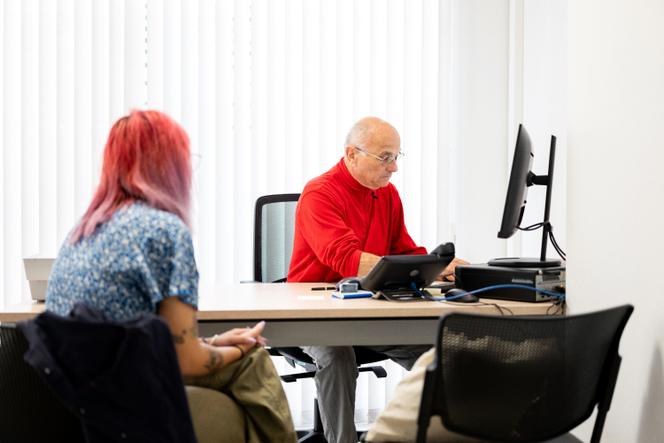 Le docteur Pierre Le Tinnier, lors d'une consultation au centre de santé, à Albi, le 26 juillet 2023. 