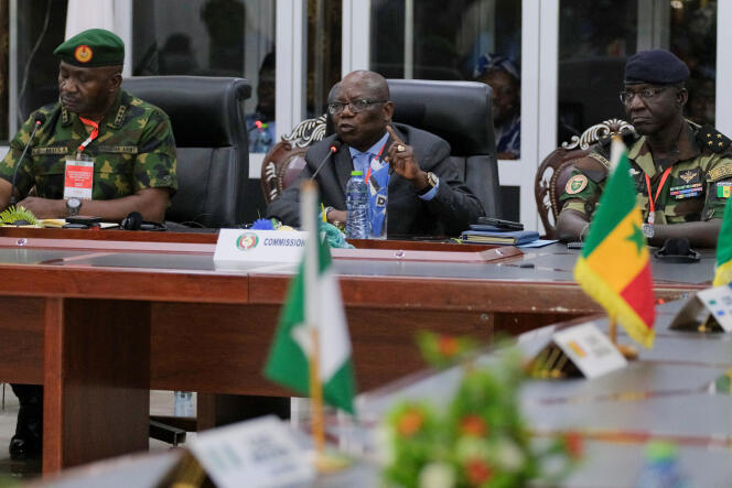 El Comisionado de Asuntos Políticos, Paz y Seguridad de la CEDEAO, Abdel-Fatau Musah, el 18 de agosto en Accra, Ghana.