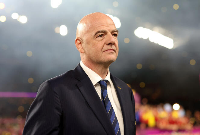 FIFA President Gianni Infantino during the Women's World Cup in Sydney on August 20, 2023.