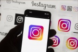 Le logo Instagram sur un téléphone.