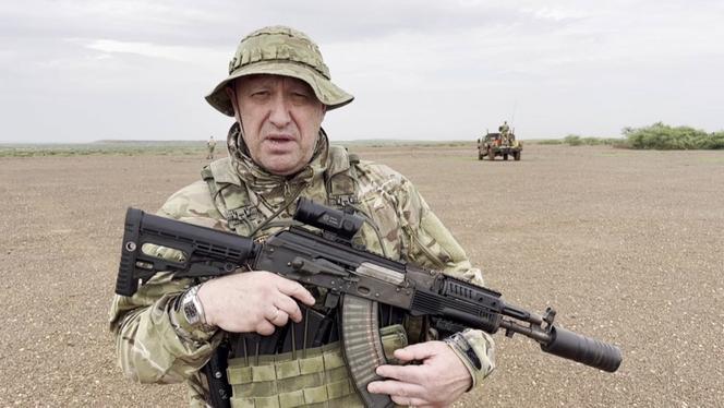 This frame grab taken from a video on the Telegram account of razgruzka_vagnera on August 22, 2023, shows the leader of Russia's Wagner mercenary group Yevgeny Prigozhin as he addresses the camera at an undisclosed location. 