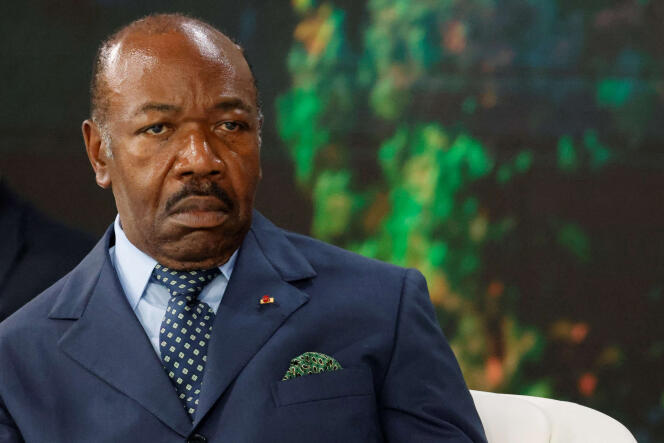 Le président du Gabon, Ali Bongo Ondimba, à Libreville, le 2 mars 2023.