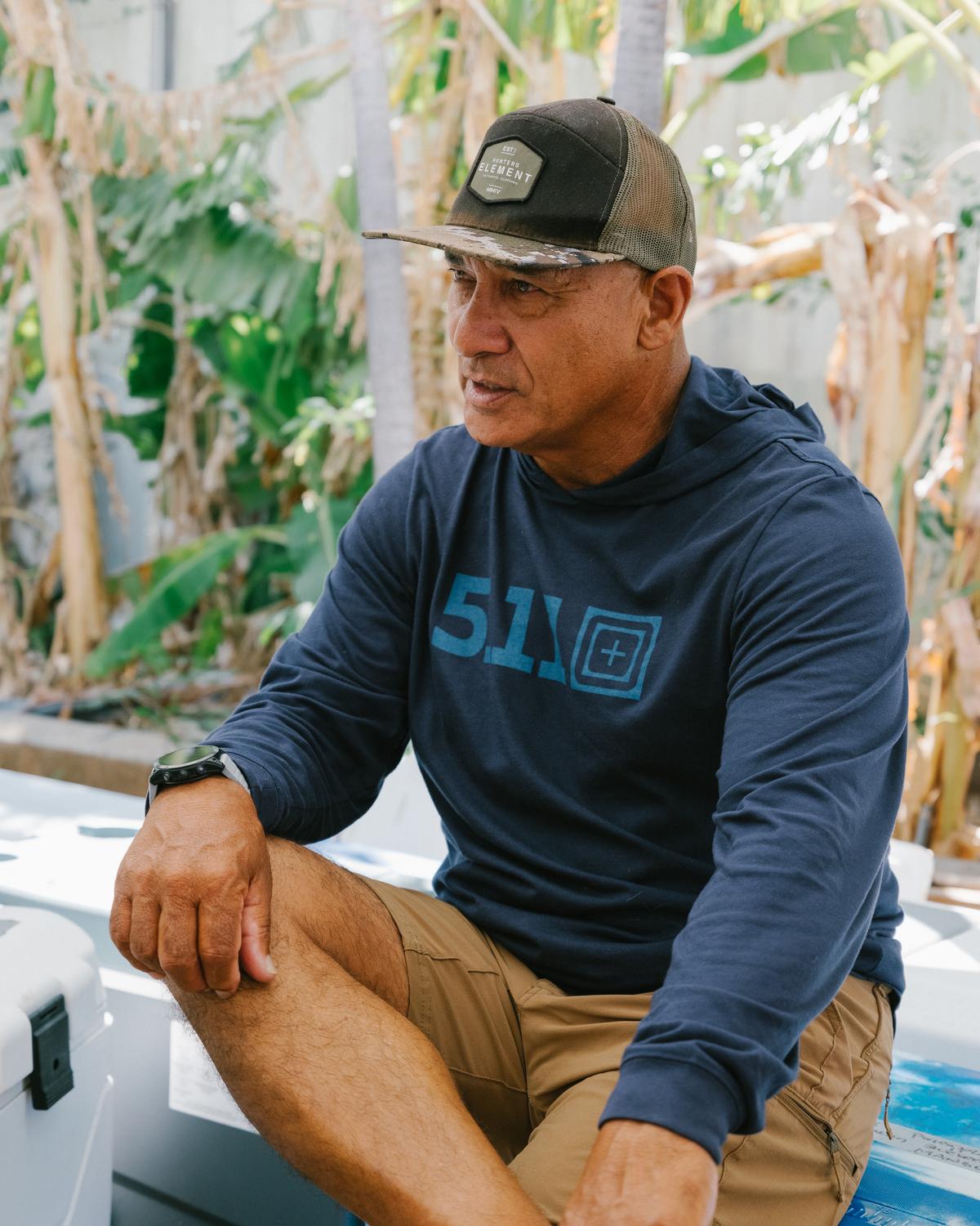 Former surfer Archie Kalepa, in Lahaina, on the island of Maui in Hawaii, on August 26, 2023.