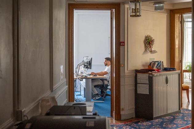 The Middle Office of the Banque de France, responsible for the quality of the company database (changes in articles of association and management), in Paris, on August 28, 2023.