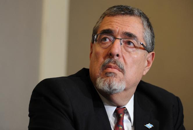 Le président du Guatemala, Bernardo Arevalo, en conférence de presse, à Guatemala City, le 28 août 2023.