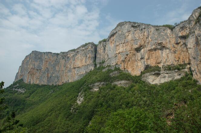 The Presles cliffs in Pont-en-Royans (Isère), in 2007.