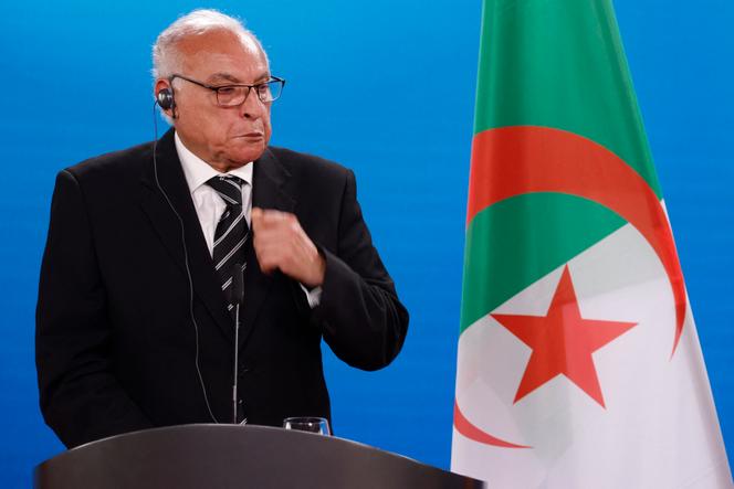 Algerian Minister of Foreign Affairs Ahmed Attaf in Berlin on June 22, 2023. 