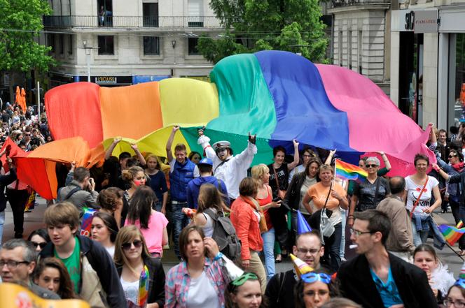 Marche des fiertés, à Nantes.