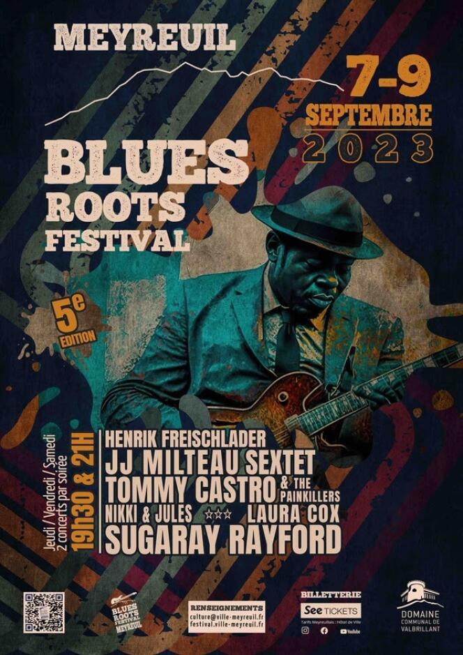 Affiche du Blues Roots Festival de Meyreuil.