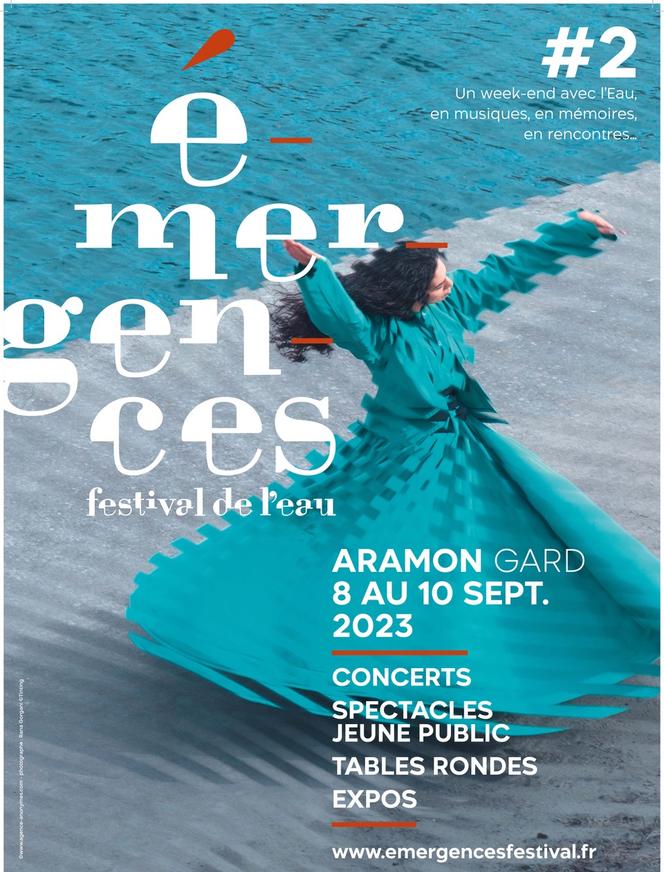 Emergences water festival poster.