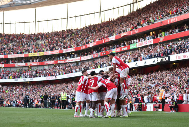 Lors d’un match de Premier League entre Arsenal et Manchester United, à l’Emirates Stadium, à Londres, le 3 septembre 2023.