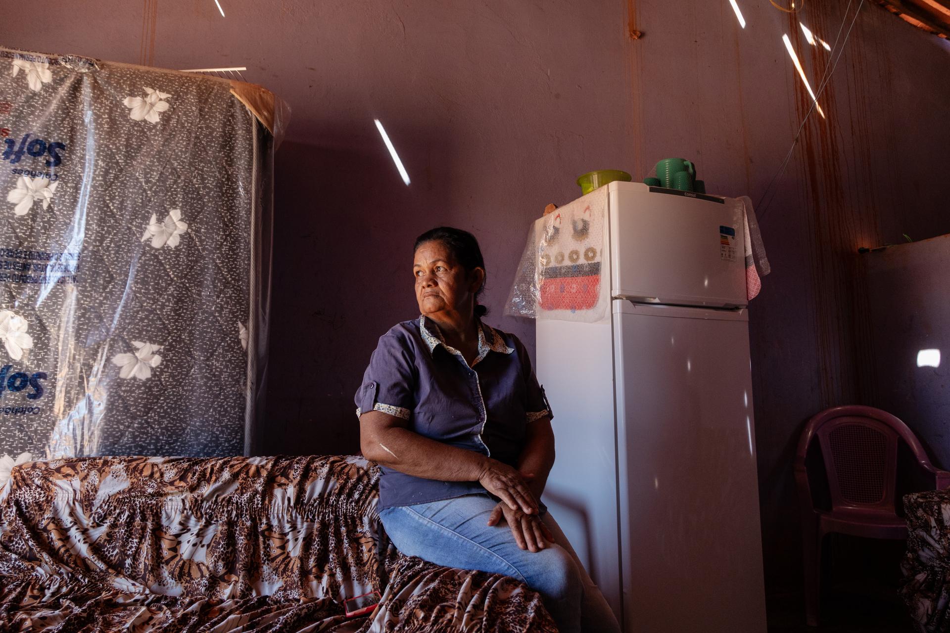 Leticia Alves de Souza, at home in Guaribas, Piaui State (Brazil), August 18, 2023.