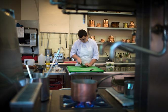 In the kitchens of the Elysée Palace, October 2013.