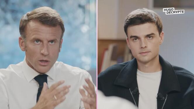 Emmanuel Macron was interviewed on Monday September 4 by journalist and YouTuber Hugo Travers, host of the “Hugo decrypts” channel.
