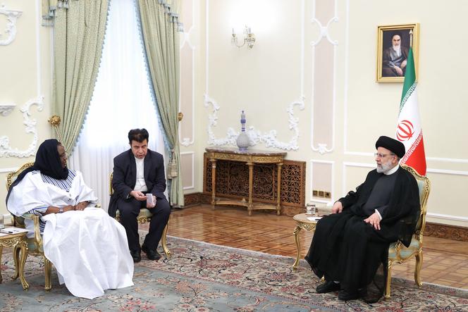 Iranian President Ebrahim Raisi is meeting with Burkina Faso's Foreign Minister Olivia Rouamba in Tehran on September 4, 2023.