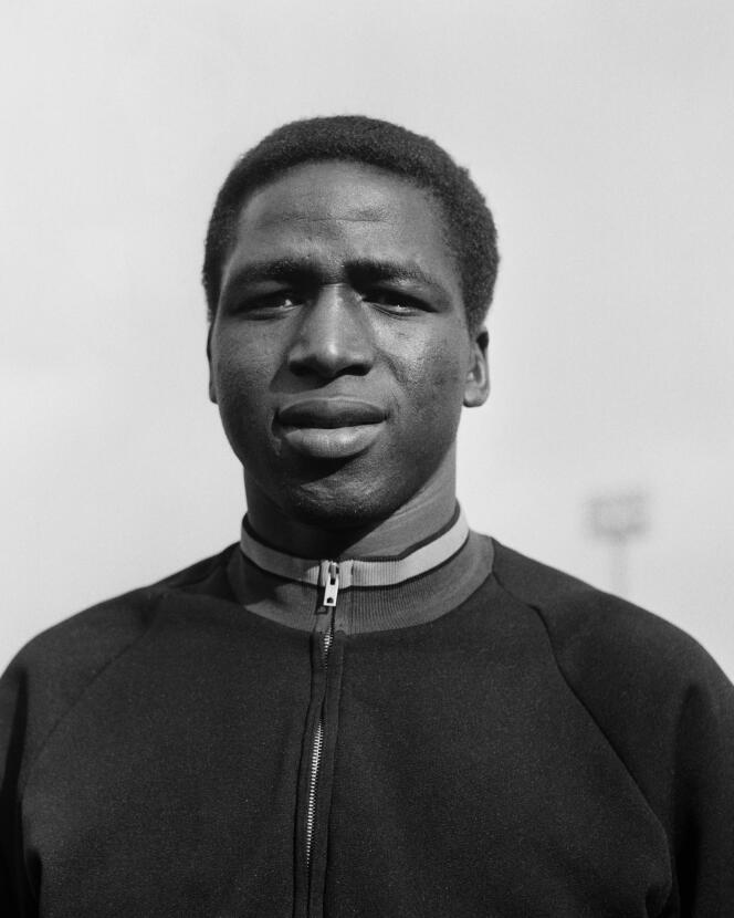 Salif Keita, attacking footballer for AS Saint-Etienne, January 29, 1968.