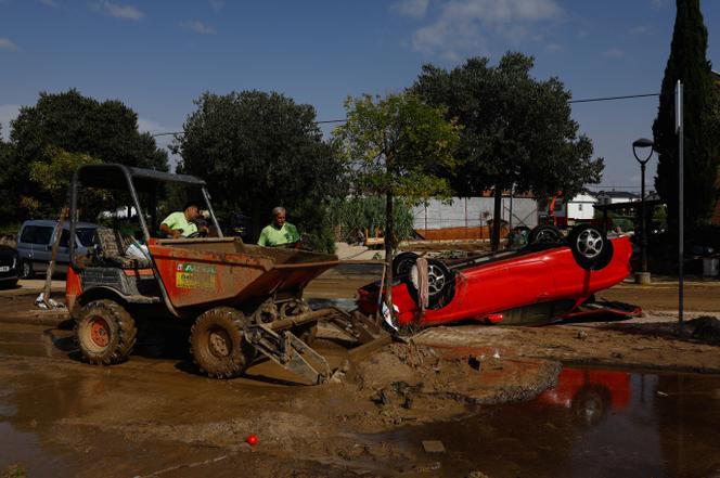 After torrential rainfall in El Alamo, Spain, on September 4, 2023.