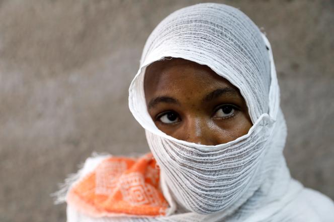 Une Ethiopienne se disant victime de viols par des hommes armés, à l’hôpital d’Adigrat, dans la région du Tigré, le 18 mars 2021.