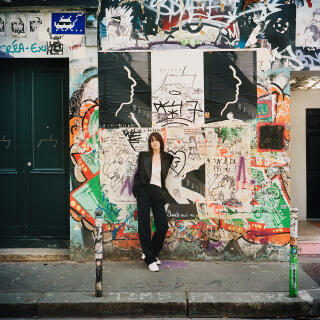 July 12, 2023: Charlotte Gainsbourg in front of her father's house on rue de Verneuil