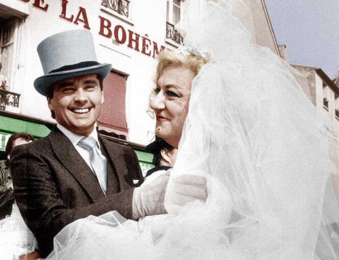 Le mariage de Thierry Le Luron et de Coluche, à Paris, le 25 septembre 1985.