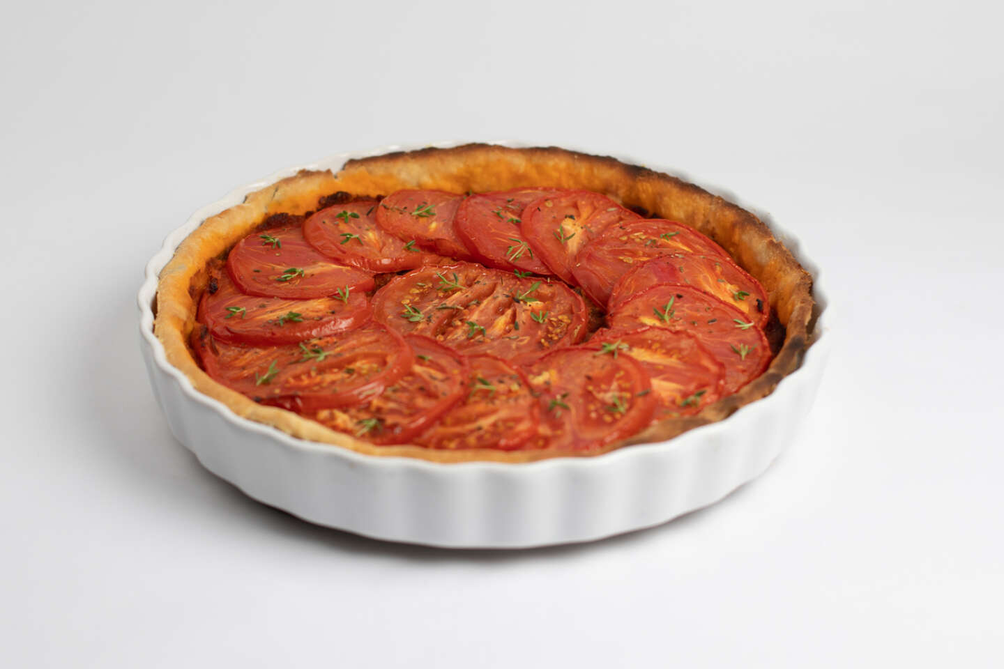 La tarte ­à la tomate : la recette de ­Virgile ­Desurmont