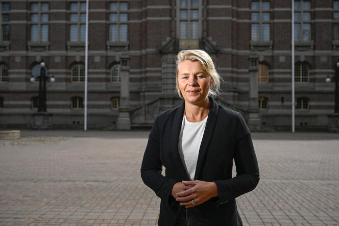 Sophia Jarl, maire conservatrice de Norrköping, le 29 août 2023.